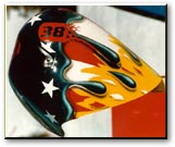 Brian Taylor's speed ski helmet