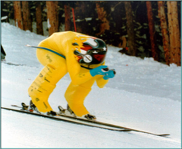 Brian Taylor - 1999 U.S. Speed Ski Nationals in speed trap ~ 115 mph