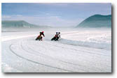 Geoff Moore and Galvin ice racing